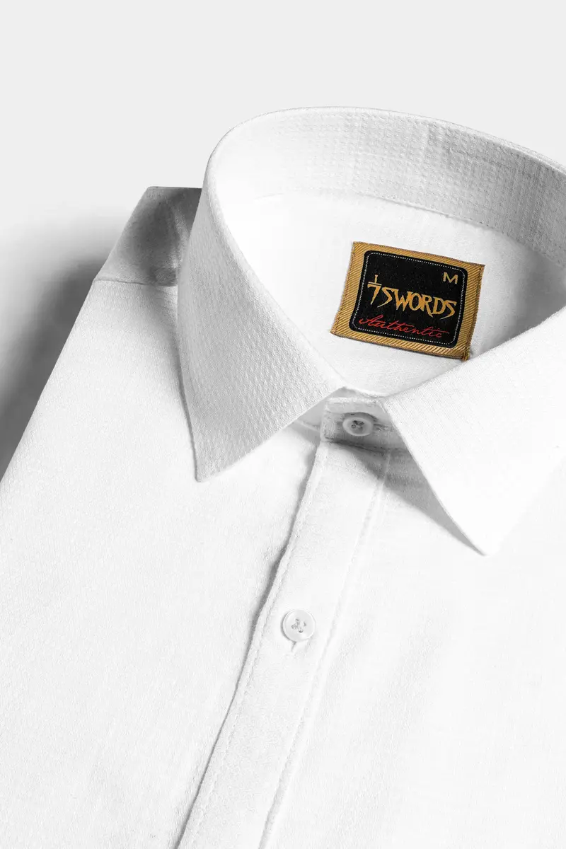 7Swords-Bright White Premium Cotton Shirt 1