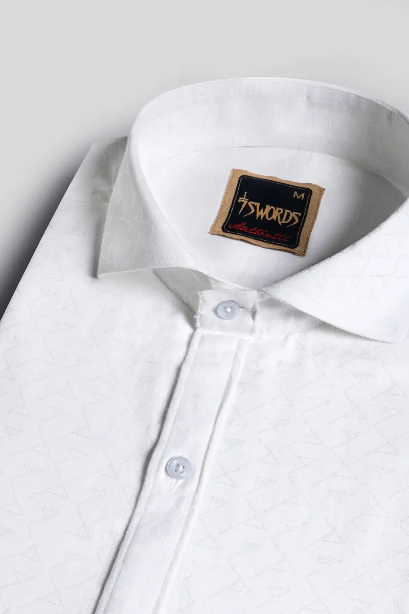 7Swords-Bright White Premium Cotton Shirt 1