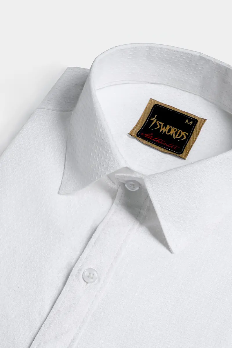7Swords-Bright White Premium Cotton Shirt 1