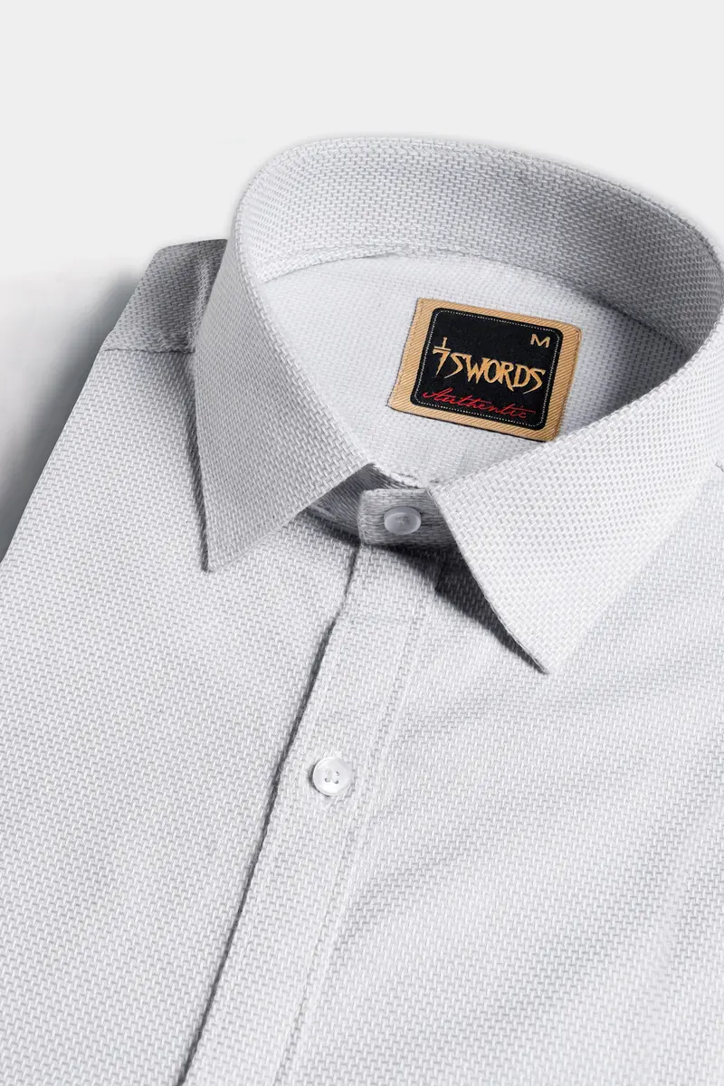 7Swords-Platinum Gray Premium Cotton Shirt 1