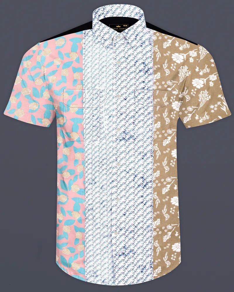 Acapulco Green With Jade Black Super Soft Premium Cotton Designer Shirt 1
