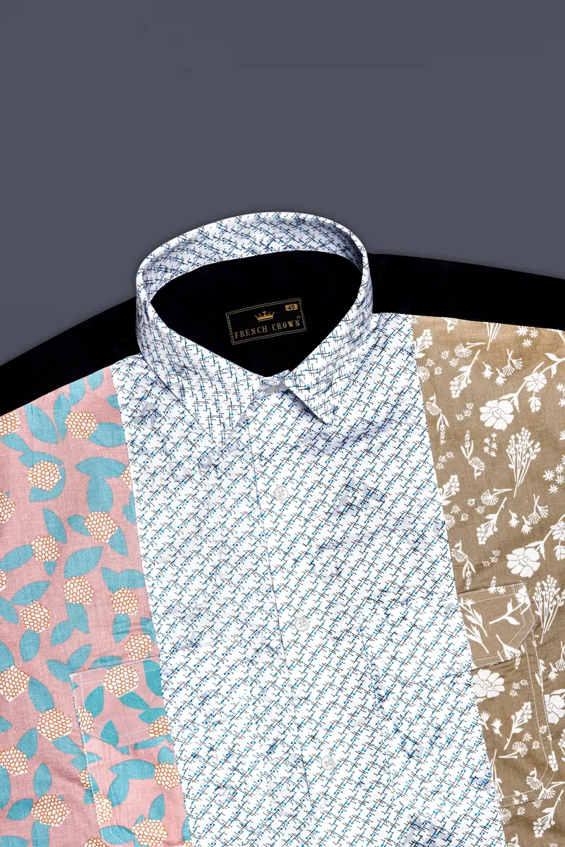 Acapulco Green With Jade Black Super Soft Premium Cotton Designer Shirt 6