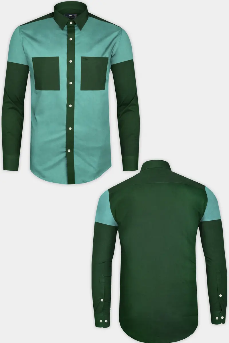Acapulco With Axolotl Green Super Soft Premium Cotton Designer Shirt 2