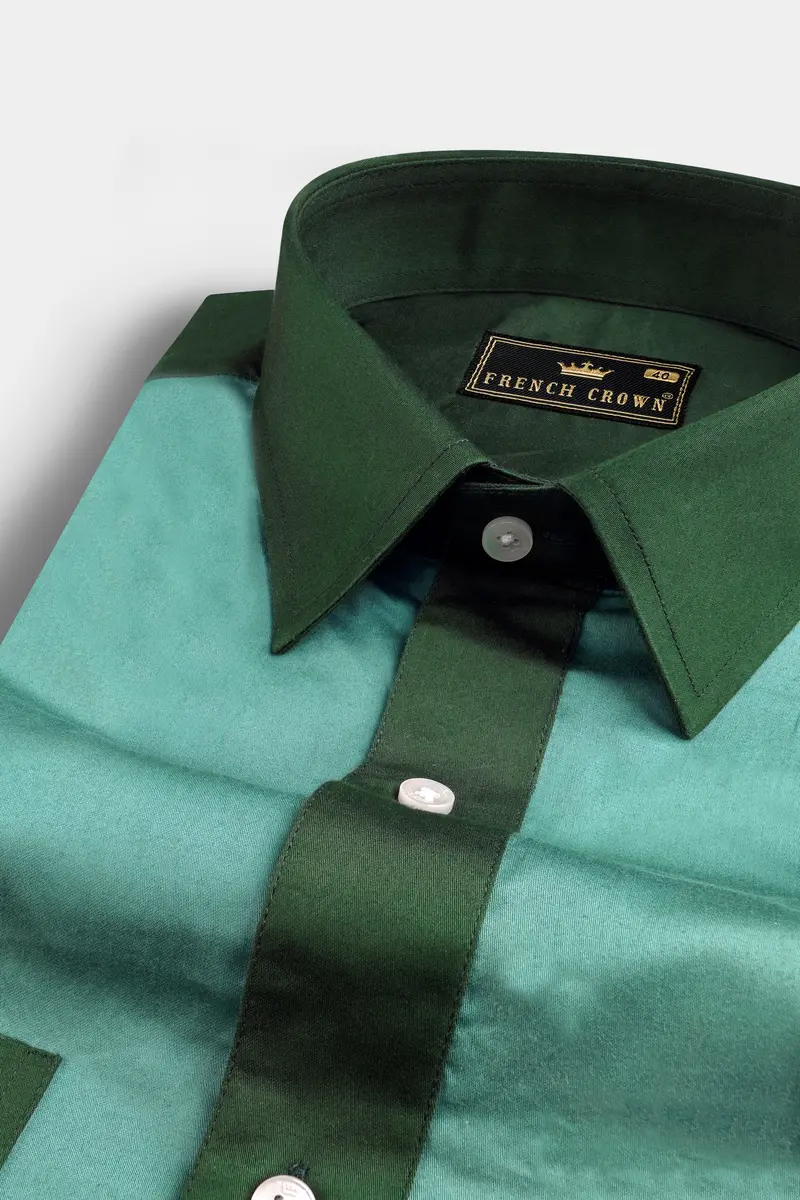 Acapulco With Axolotl Green Super Soft Premium Cotton Designer Shirt 4