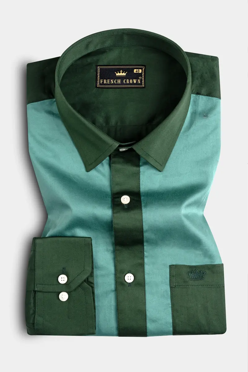 Acapulco With Axolotl Green Super Soft Premium Cotton Designer Shirt 5