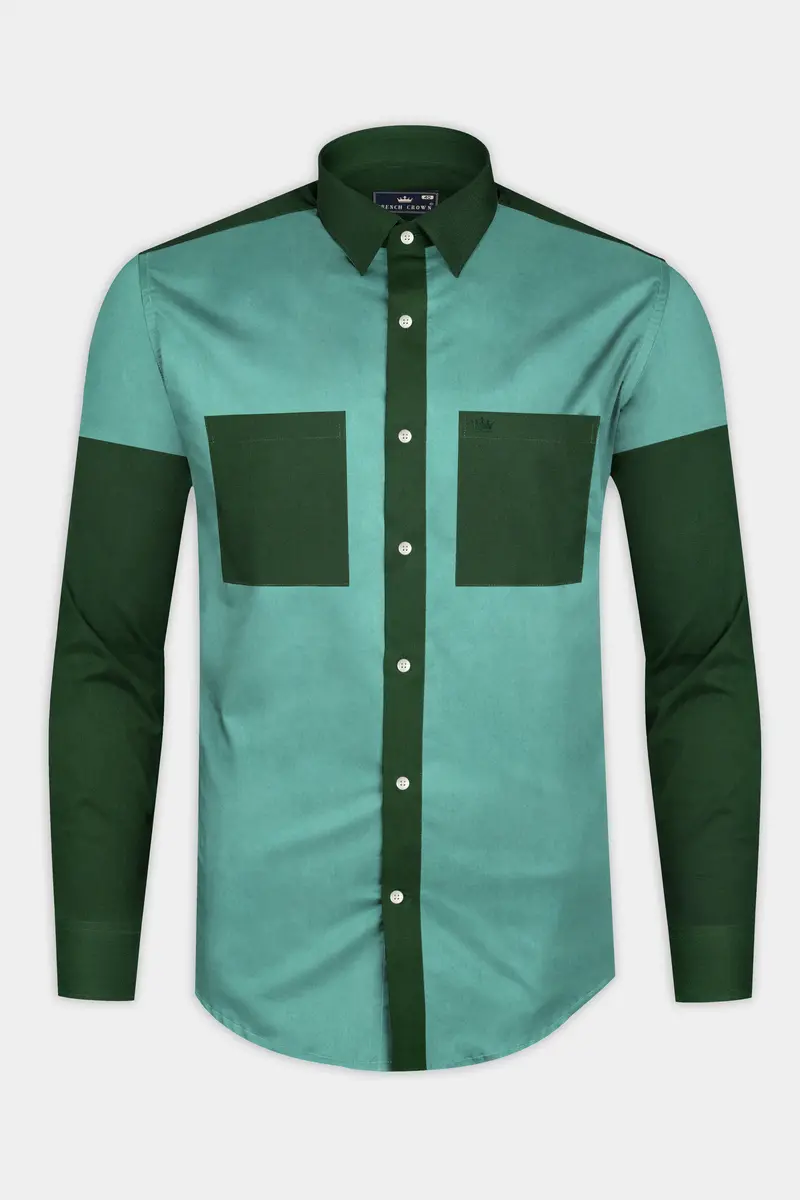 Acapulco With Axolotl Green Super Soft Premium Cotton Designer Shirt 6