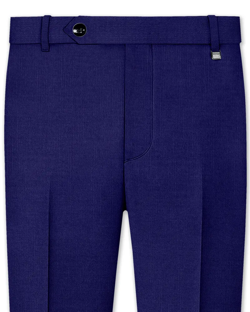 Admiral Blue Wool Rich Pant 1