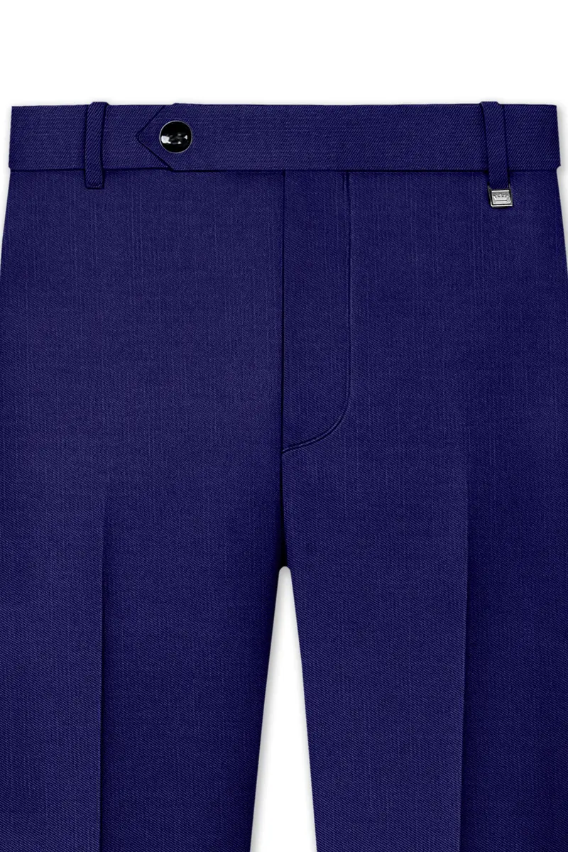 Admiral Blue Wool Rich Pant 4
