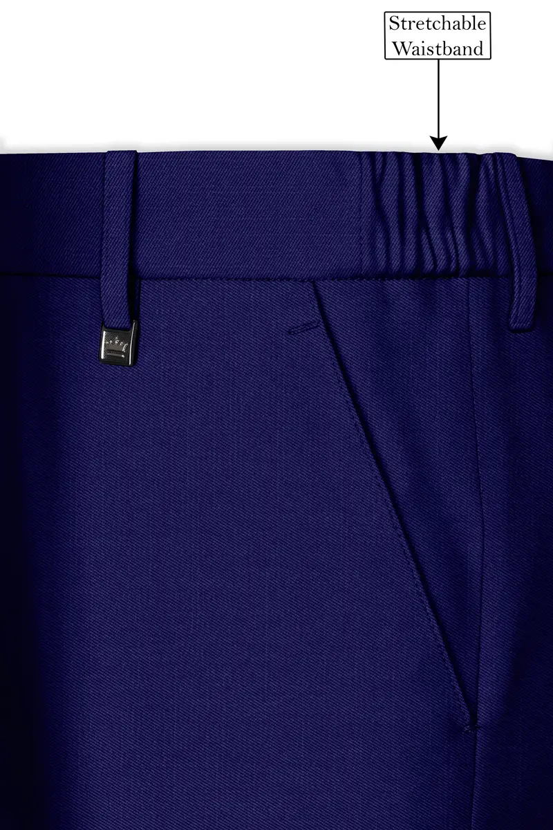 Admiral Blue Wool Rich Pant 6