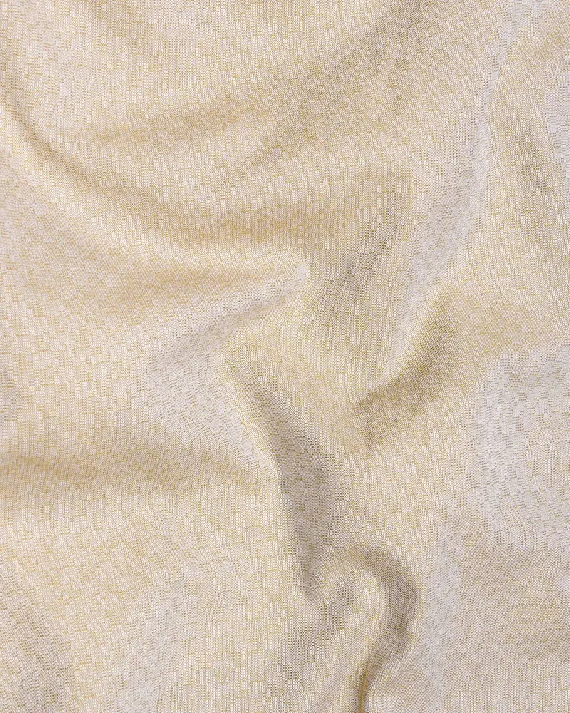 Akaroa Brown Dobby Textured Premium Giza Cotton Shirt 2
