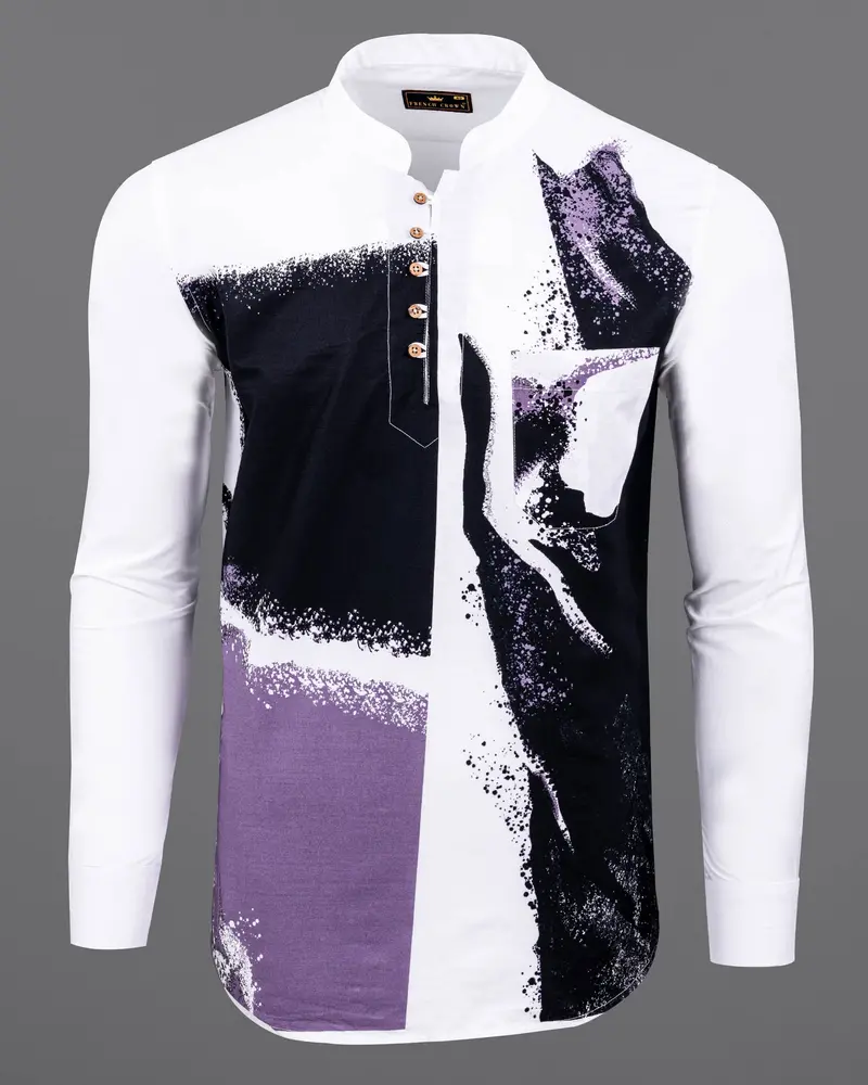 Alabaster Printed Premium Cotton Kurta Shirt 2