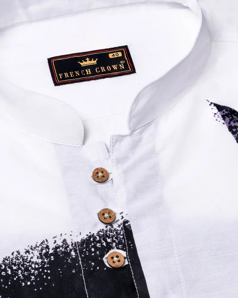 Alabaster Printed Premium Cotton Kurta Shirt 4