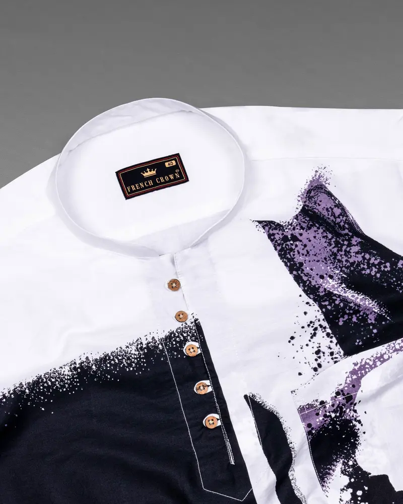 Alabaster Printed Premium Cotton Kurta Shirt 6