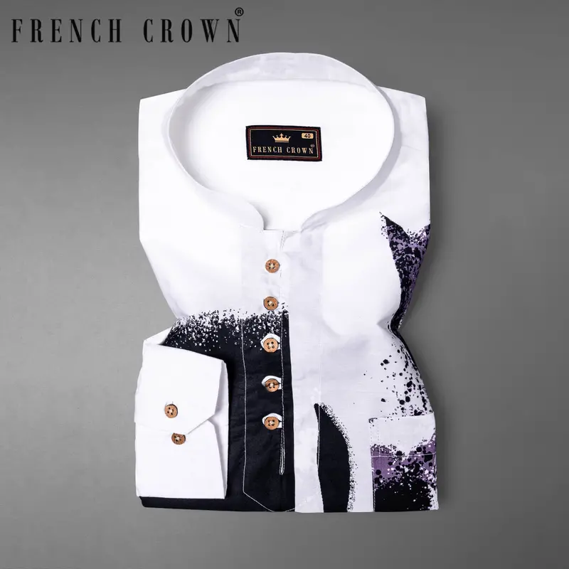 Alabaster Printed Premium Cotton Kurta Shirt 7