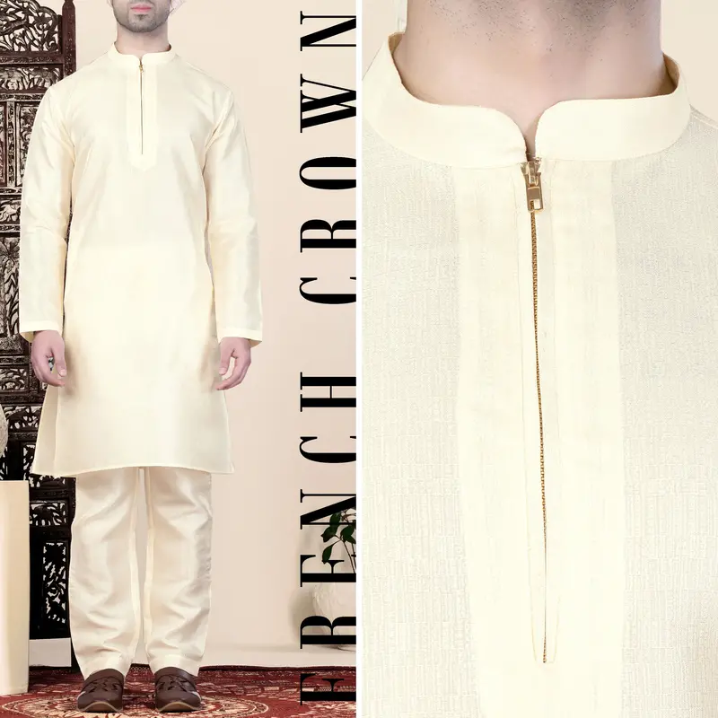 Albescent Cream Kurta Set 1