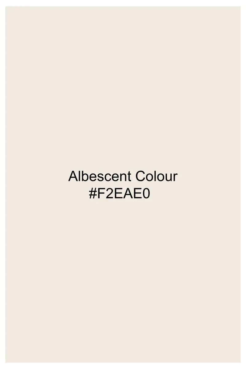 Albescent Cream Viscose Embroidered Designer Kurta Set 8