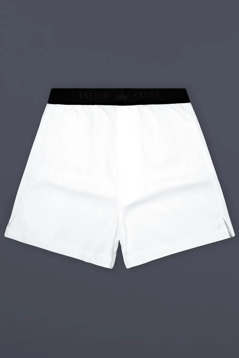 Albionis-Bright White Elastane Stretch Luxurious Linen Boxer 2