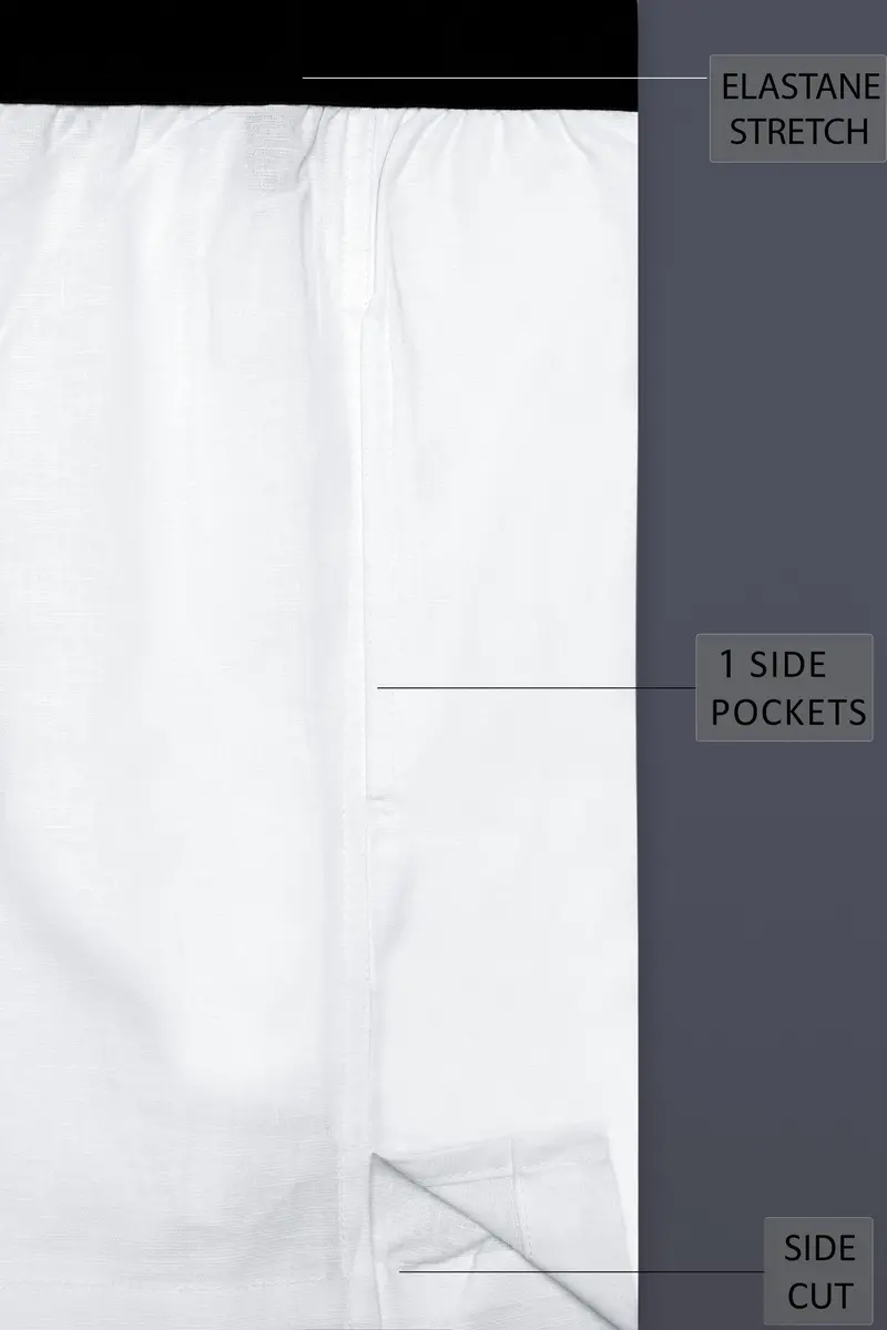 Albionis-Bright White Elastane Stretch Luxurious Linen Boxer 5