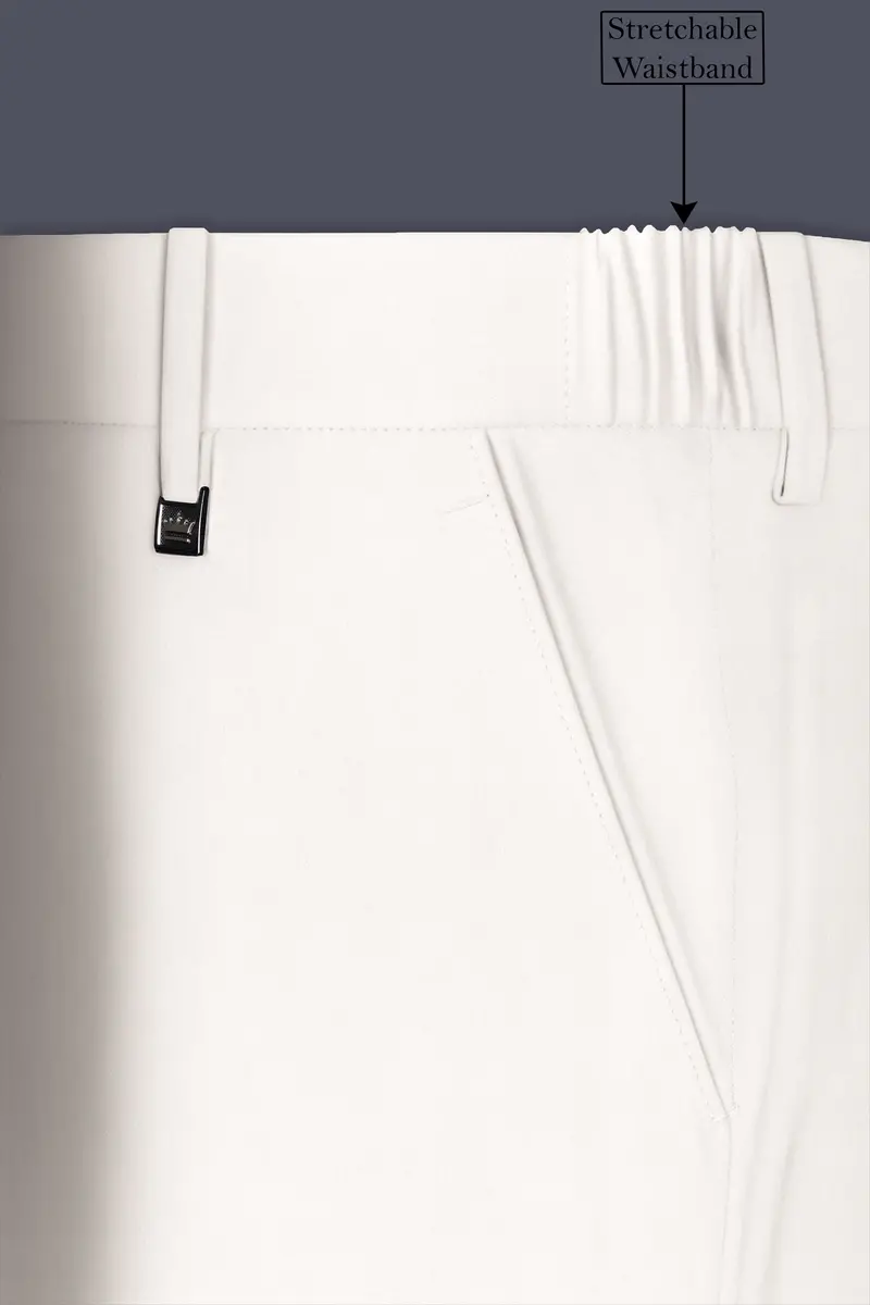 Albionis-Bright White Premium Velvet Pant 6