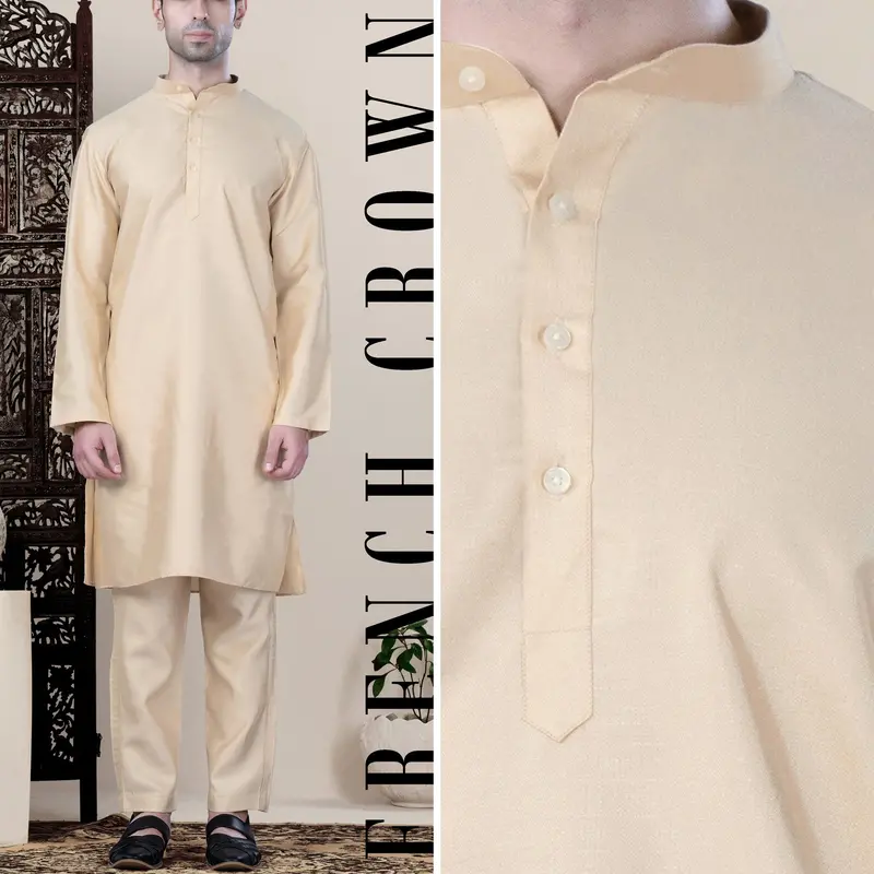 Almond Brown Viscose Kurta Set 1