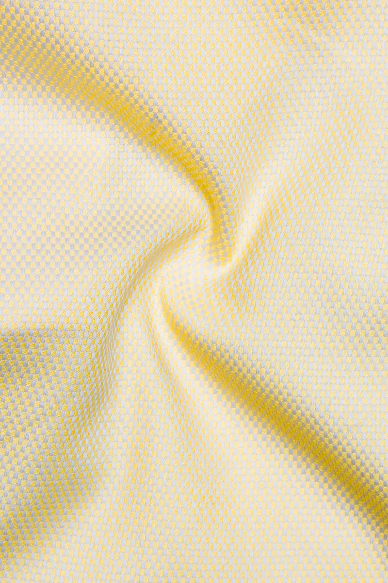 Almond Cream Dobby Textured Premium Cotton Shorts 3