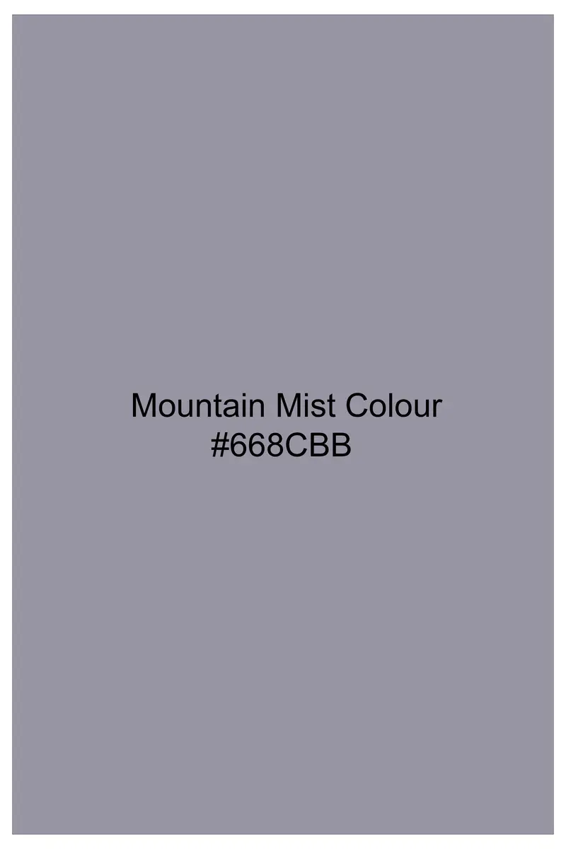 Alpine-Mountain Mist Gray Textured Tweed Single Breasted Sports Suit 18