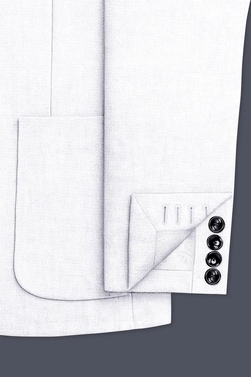Alvesso-Bright White Luxurious Linen Single Breasted Stretchable Traveler Blazer 7