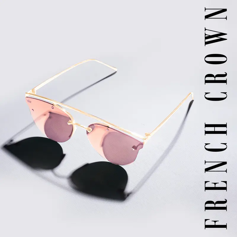 American Brown French Crown Clubmaster Women’S Sunglasses 1