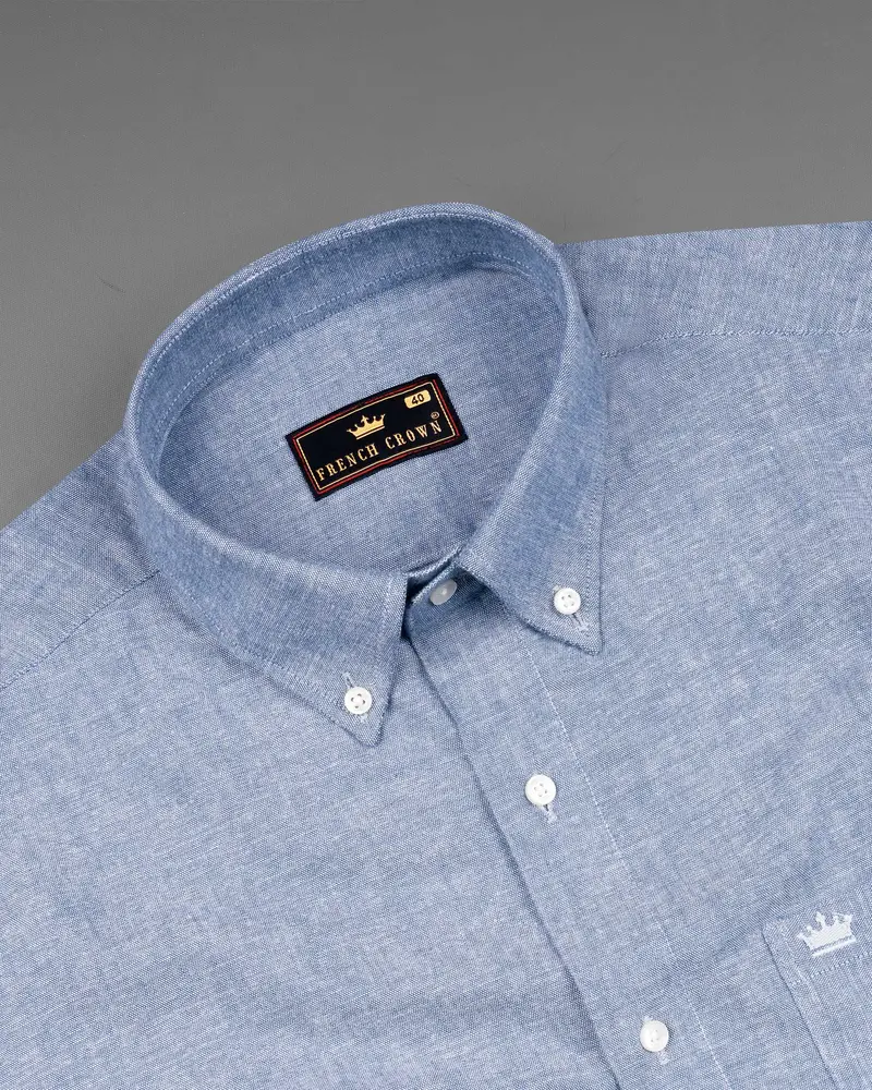 Amethyst Blue Royal Oxford Shirt 4
