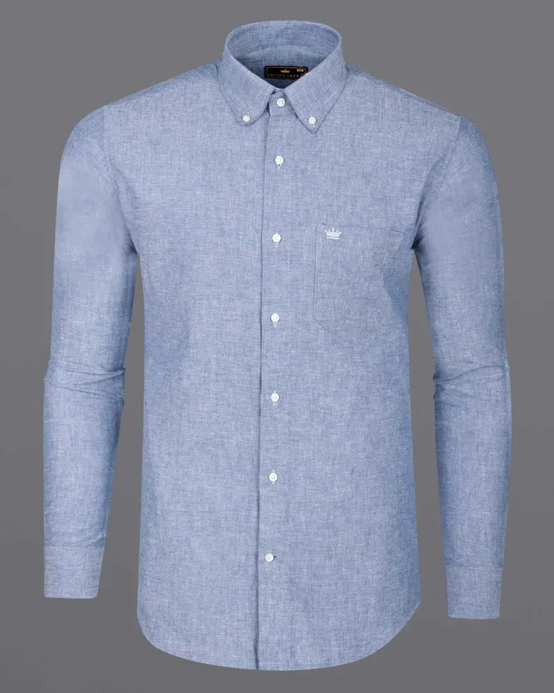 Amethyst Blue Royal Oxford Shirt 5