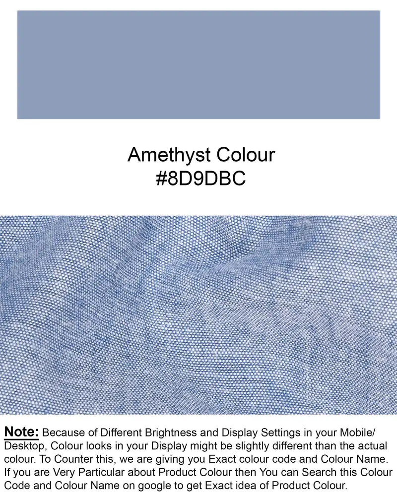Amethyst Blue Royal Oxford Shirt 8