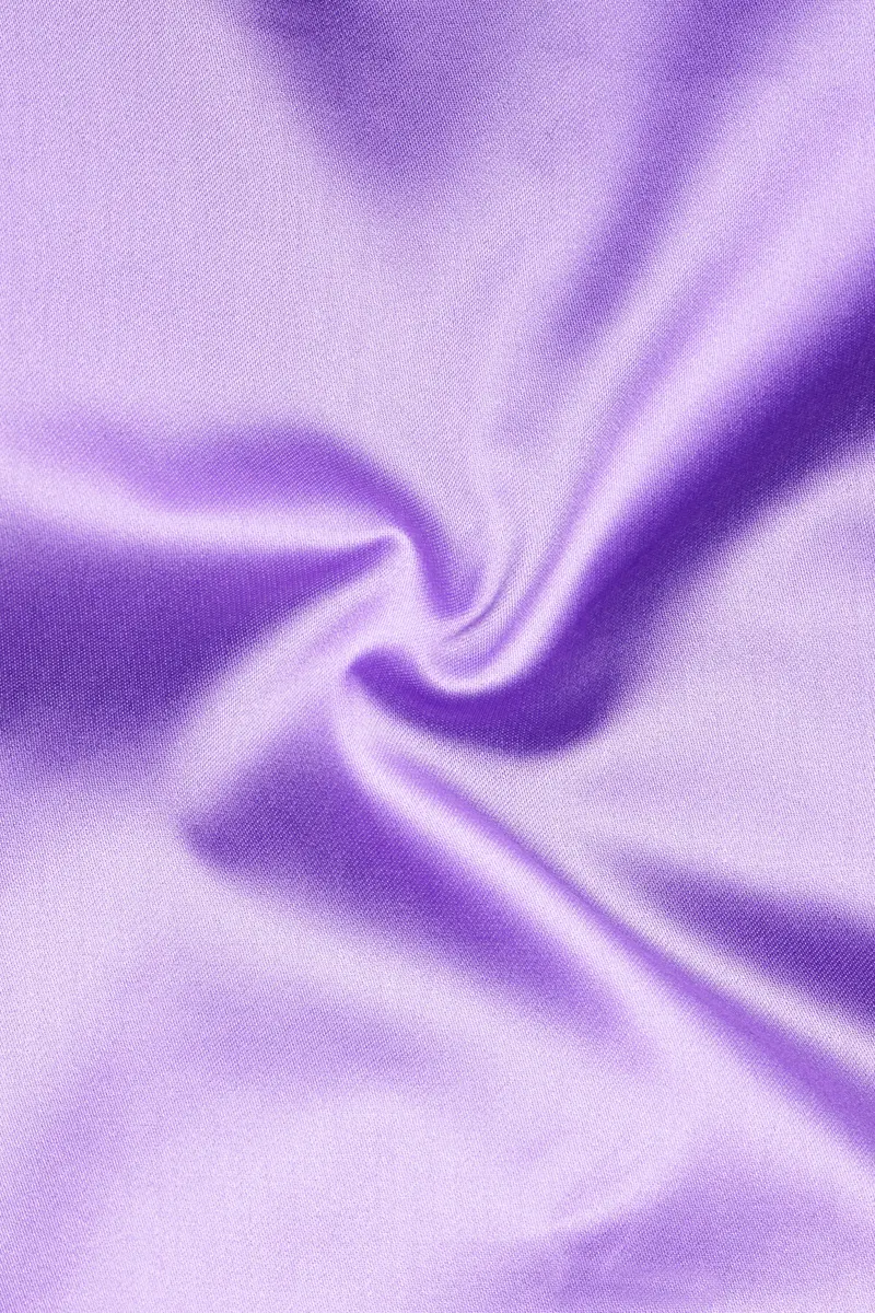 Amethyst Hue-Wisteria Purple Solid Subtle Sheen Super Soft Premium Cotton Dress Shirt 3
