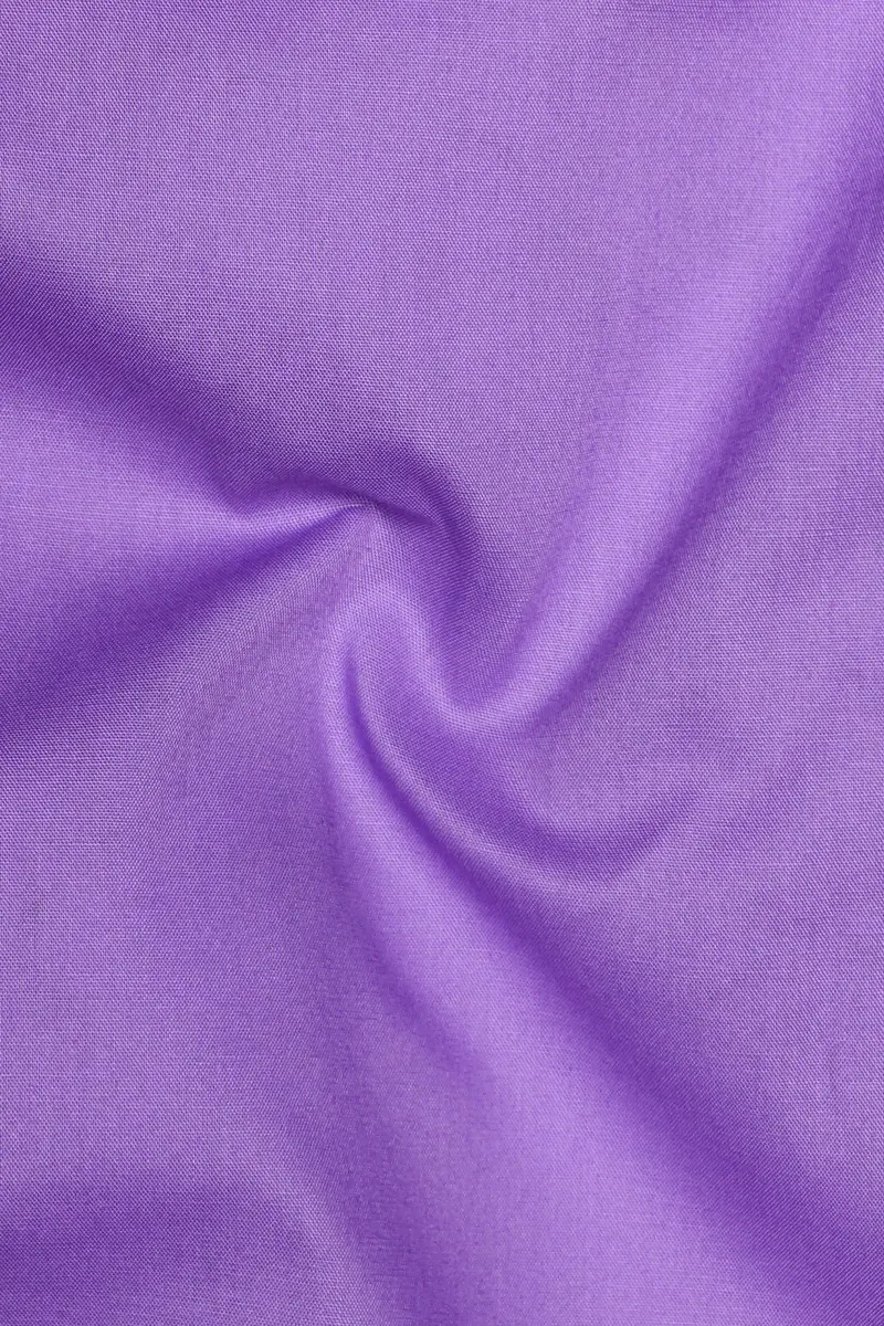 Amethyst-Rich Lilac Purple Solid Subtle Sheen Super Soft Premium Cotton Dress Shirt 3