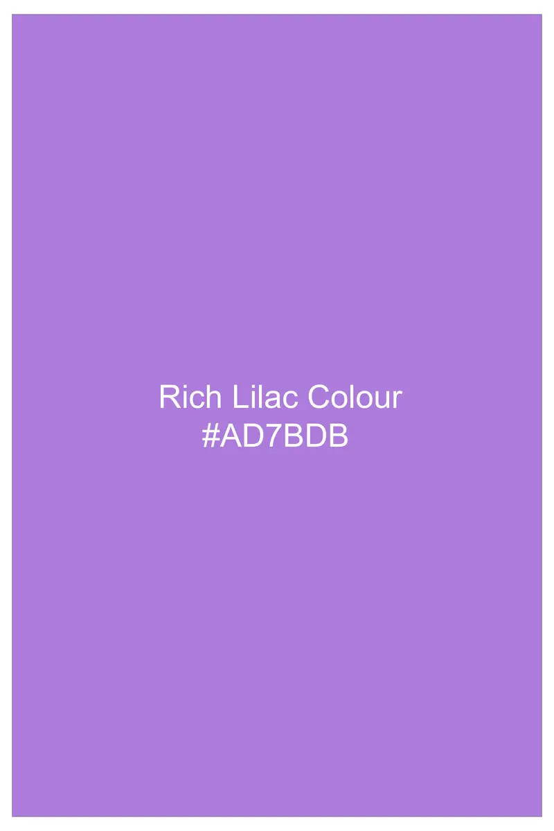 Amethyst-Rich Lilac Purple Solid Subtle Sheen Super Soft Premium Cotton Dress Shirt 7