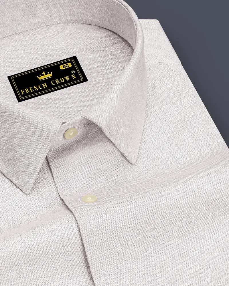Anchor-Pearl Bush Gray Luxurious Linen Dress Shirt 1