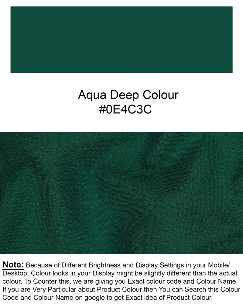 Aqua Deep Green Wool Rich Waistcoat 7