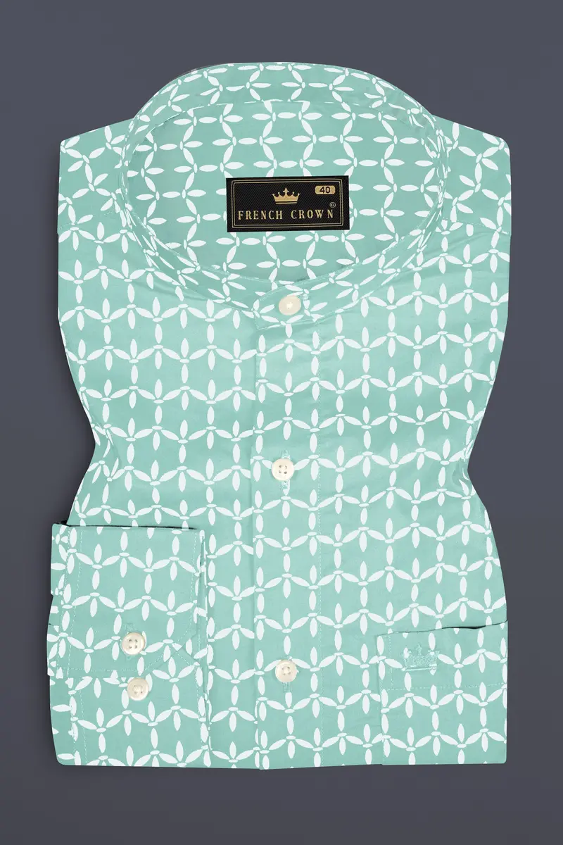 Aqua Island Disty Printed Twill Premium Cotton Shirt 3