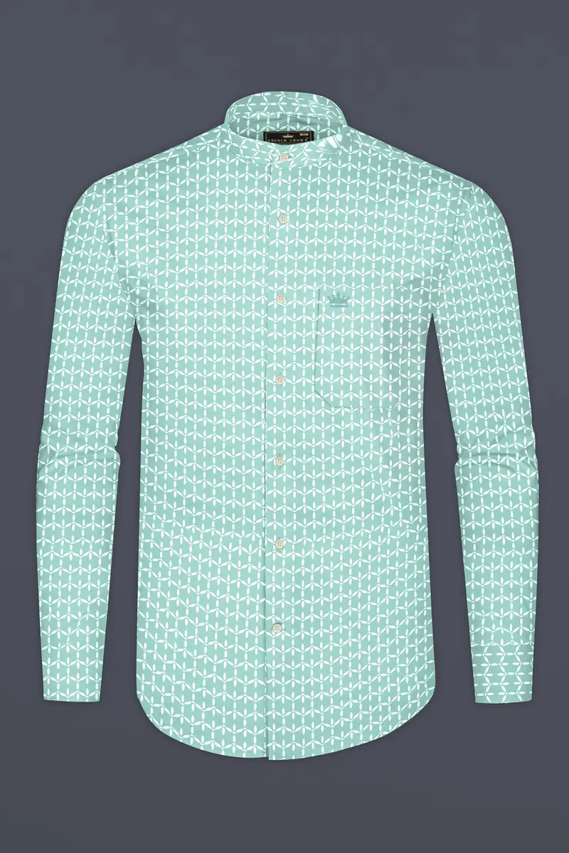Aqua Island Disty Printed Twill Premium Cotton Shirt 4