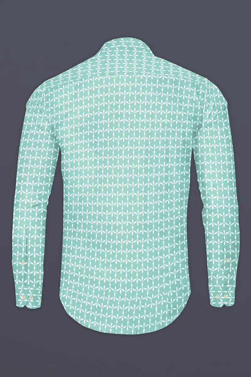 Aqua Island Disty Printed Twill Premium Cotton Shirt 5