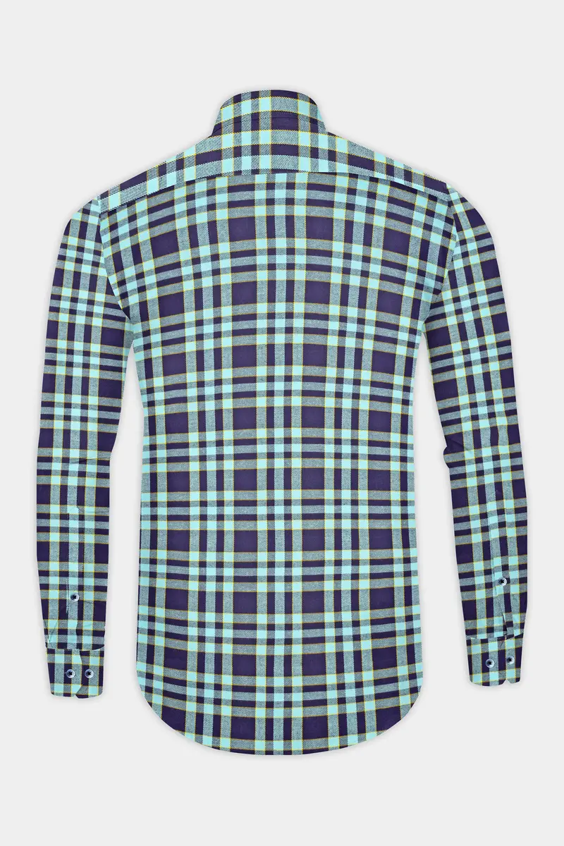 Aqua Island With Bleached Cedar Plaid Twill Overshirt/Shacket 6