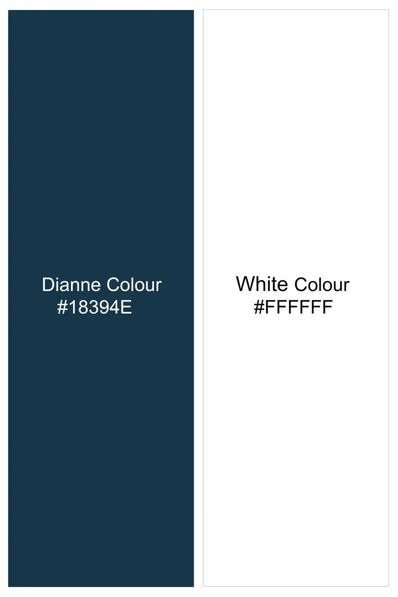 Aquivell-Dianne Blue And Bright White Aquarelle Storm Printed Super Soft Premium Cotton Semi Formal Shirt 7