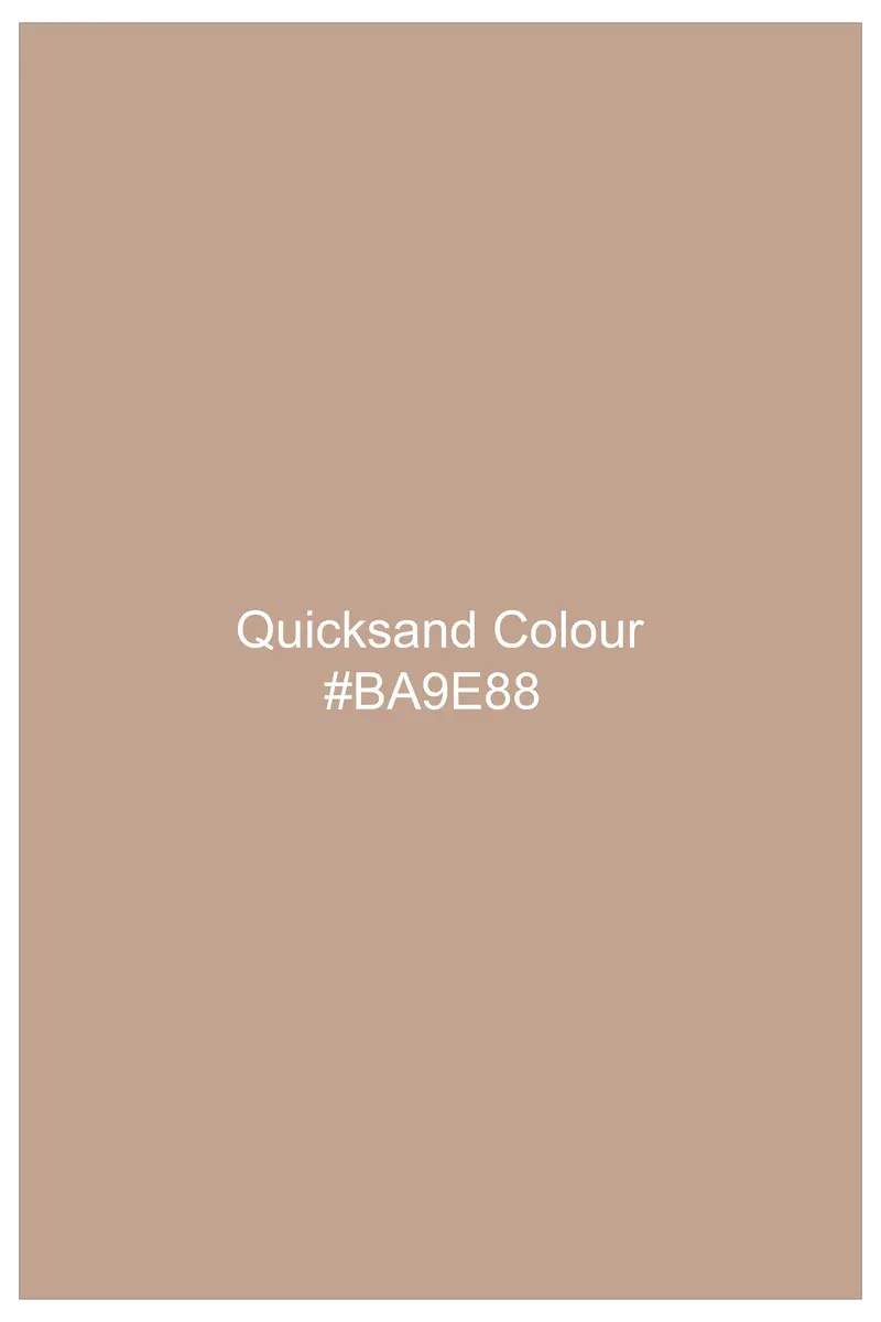 Arenzo-Quicksand Brown Subtle Sheen Super Soft Premium Cotton Dress Shirt 7