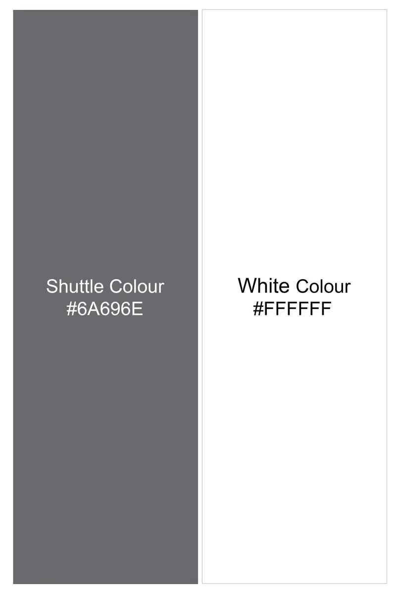Argent-Shuttle Gray And Bright White Windowpane Subtle Sheen Super Soft Premium Cotton Dress Shirt 7