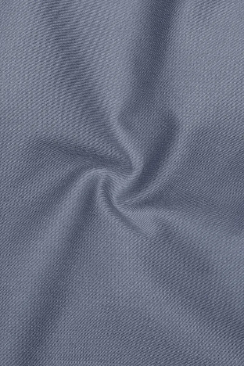 Argento-Shuttle Gray Subtle Sheen Super Soft Premium Cotton Tuxedo Dress Shirt 3