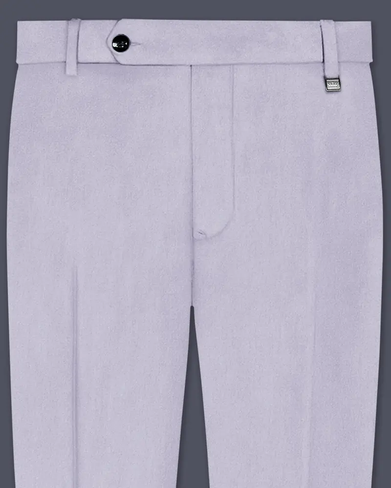 Argivell-French Gray Velvet Stretchable Waistband Pant 1