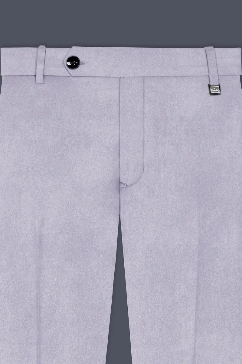 Argivell-French Gray Velvet Stretchable Waistband Pant 4