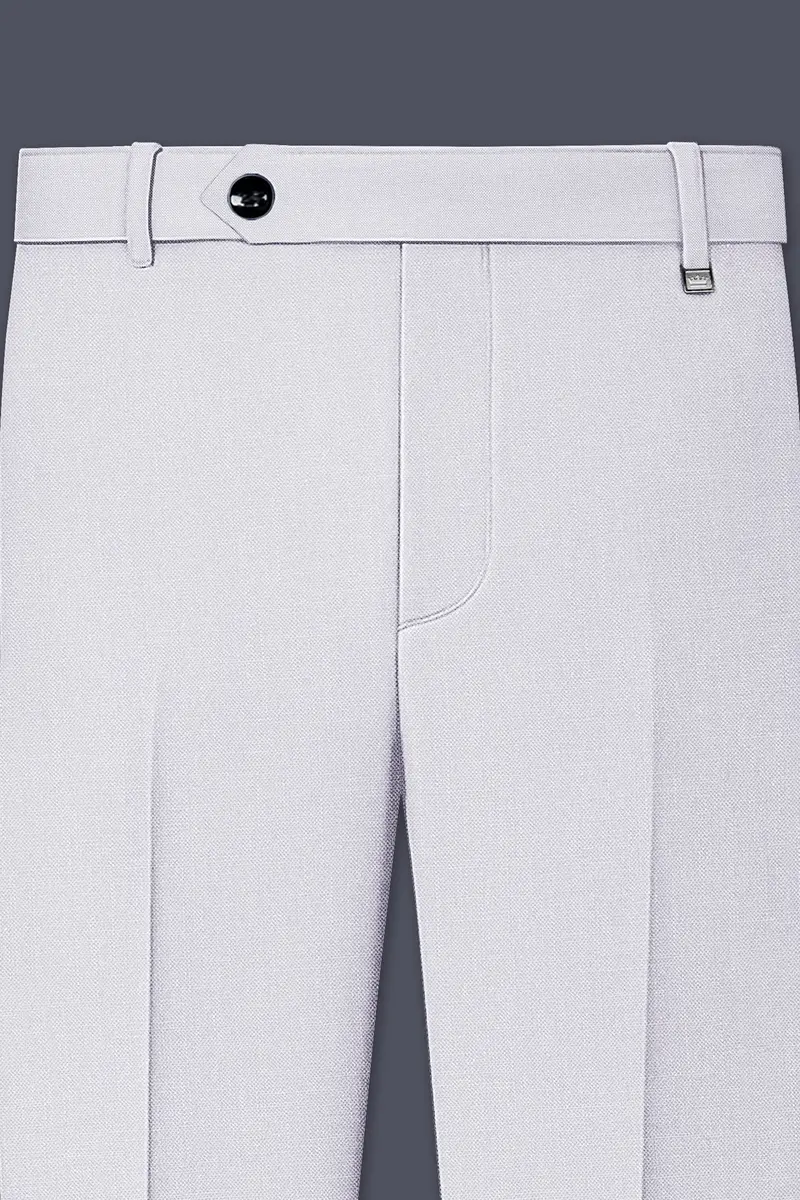 Aristo-Alto Gray Luxurious Linen Stretchable Waistband Pant 4