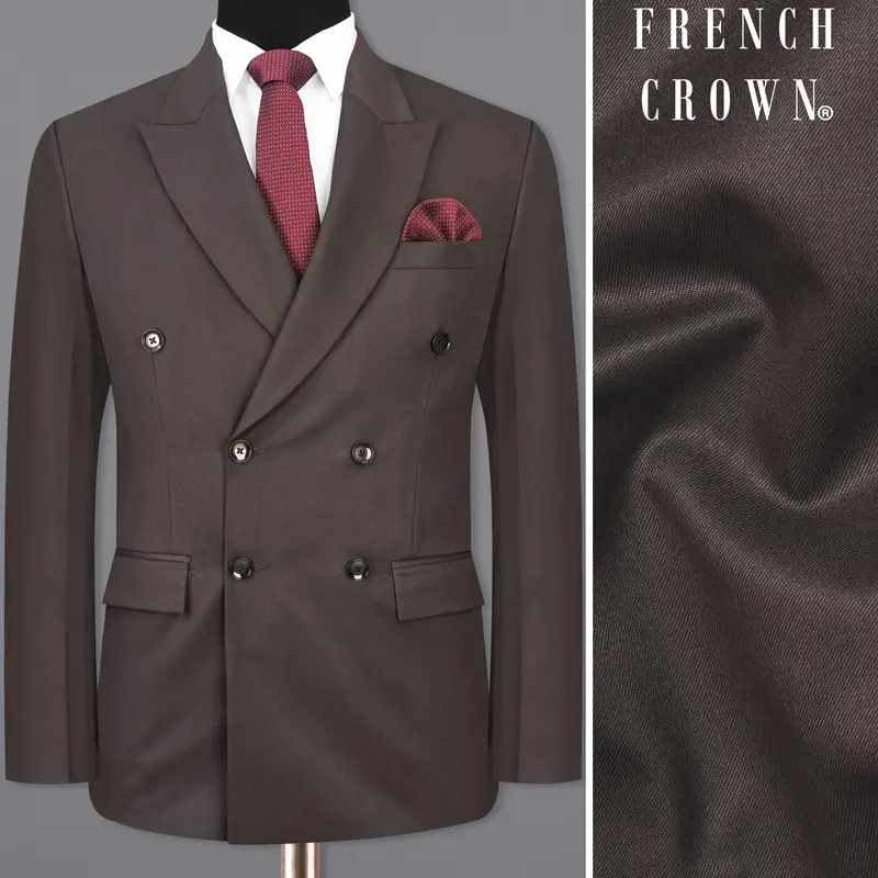 Armadillo Brown Double Breasted Blazer 1