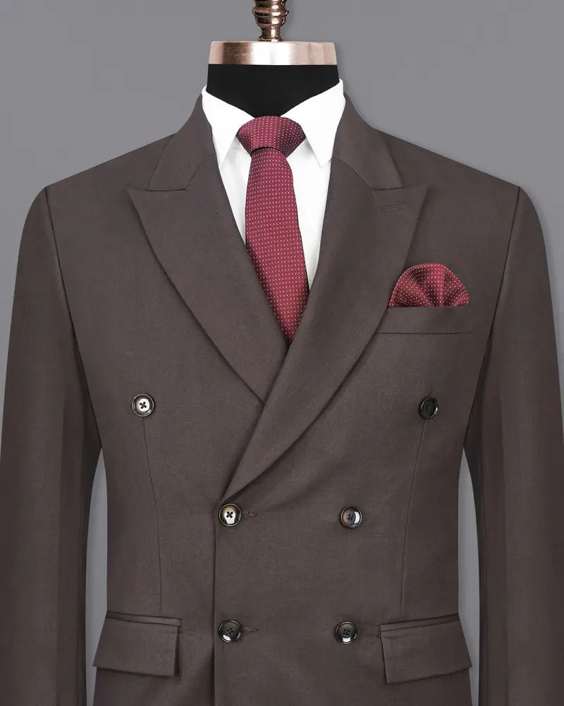 Armadillo Brown Double Breasted Blazer 2