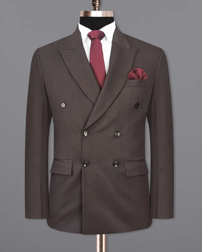 Armadillo Brown Double Breasted Blazer 8